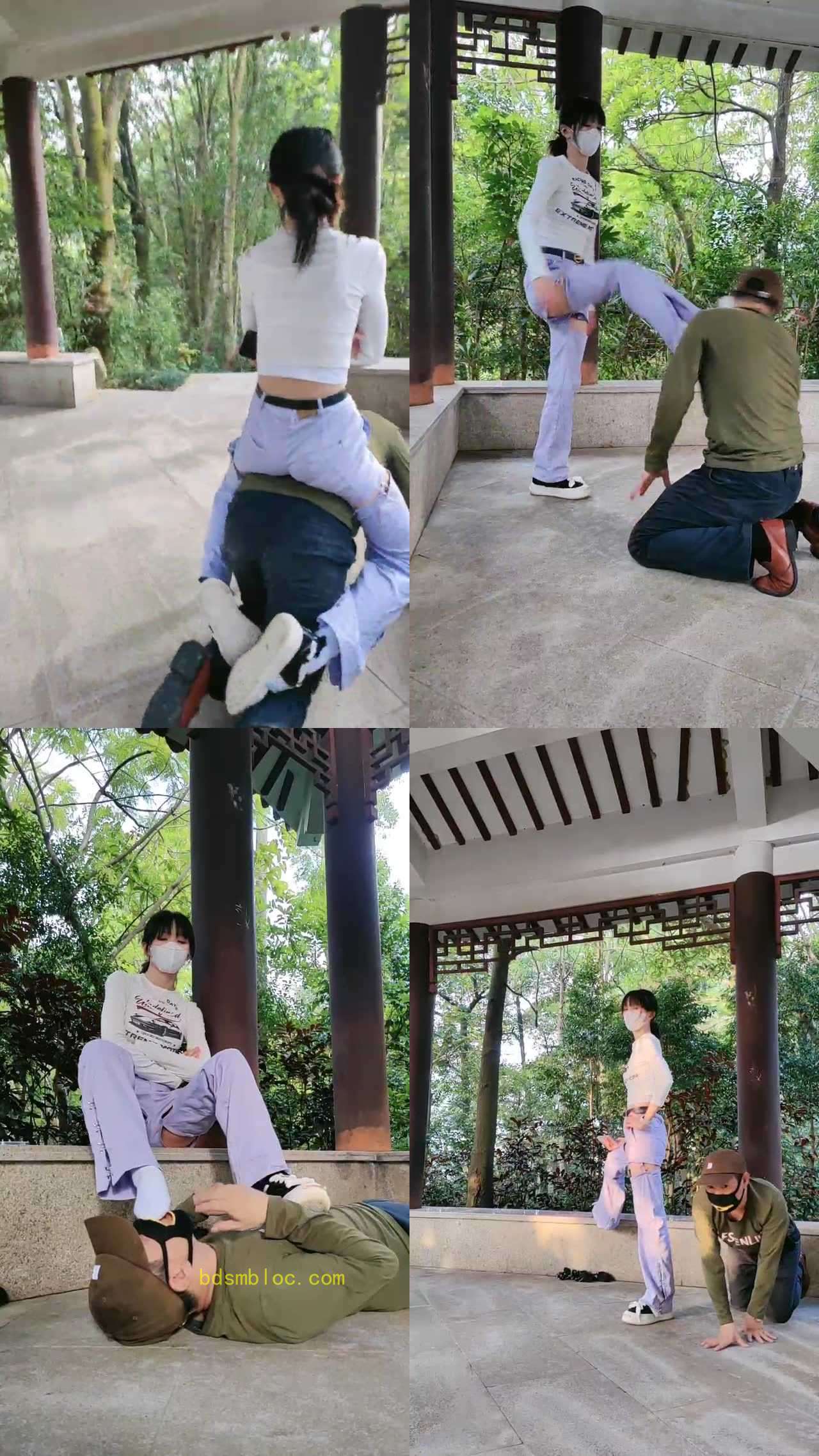 【暴力美学】运动女神户外溜偷拍狗