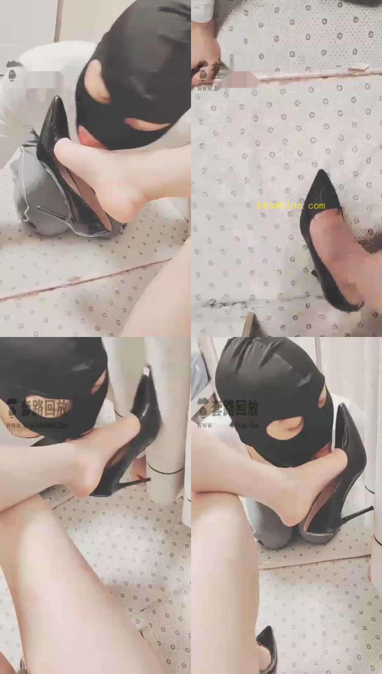【夏琳】小贱狗拼命给主人舔脚