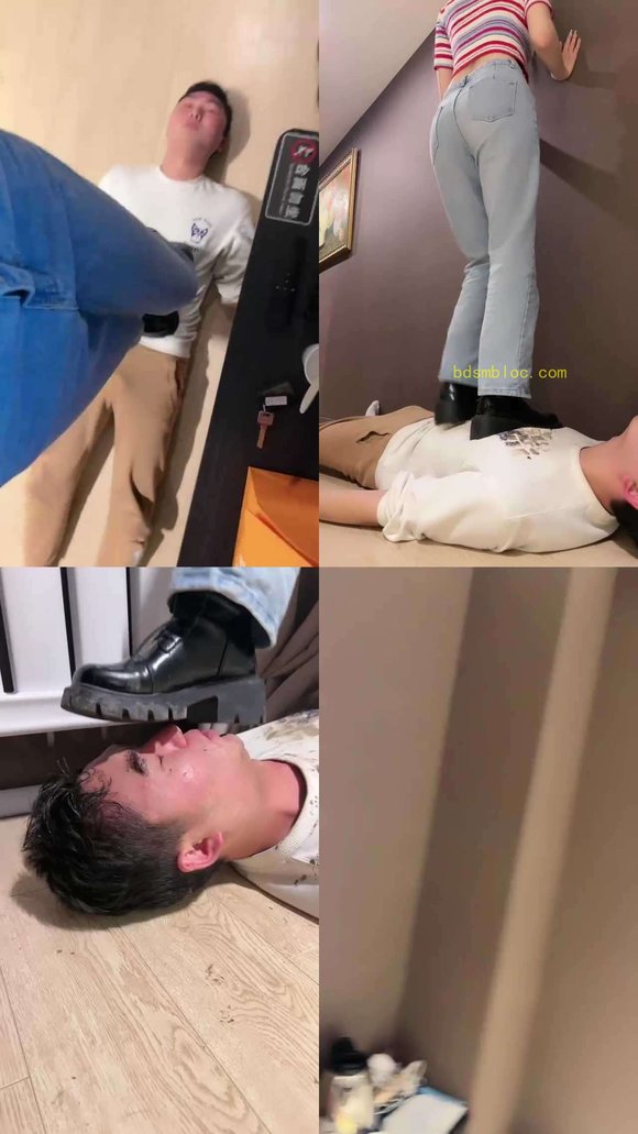 【年华S】脏短靴踩踏食物喂食贱狗