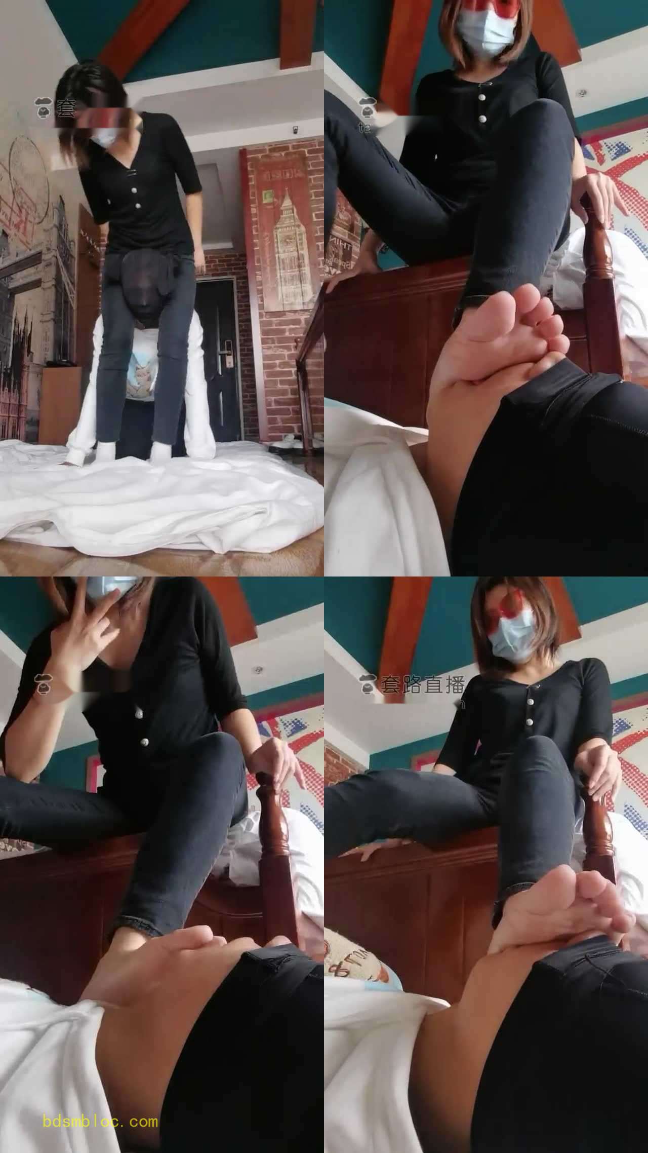 【S奶欲】吊打贱狗棉袜深喉
