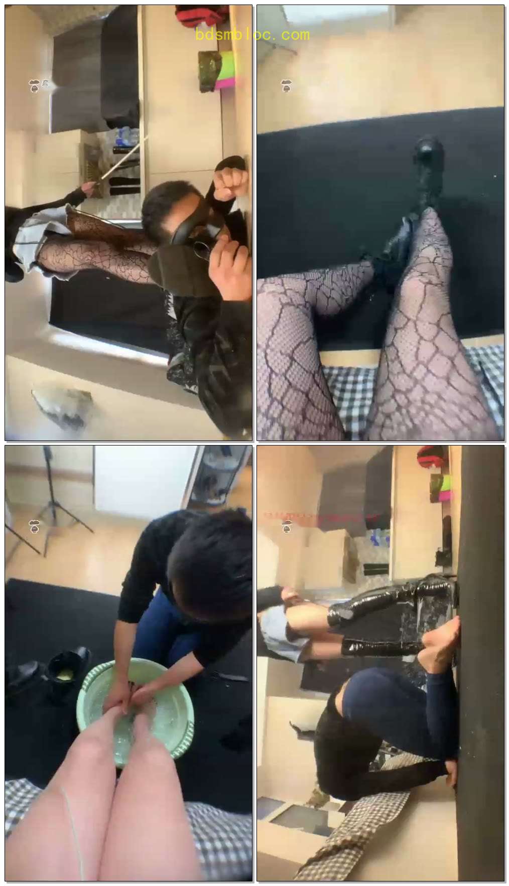 【安晴s】惹怒我的下场，接受惩罚吧！马丁靴网丝