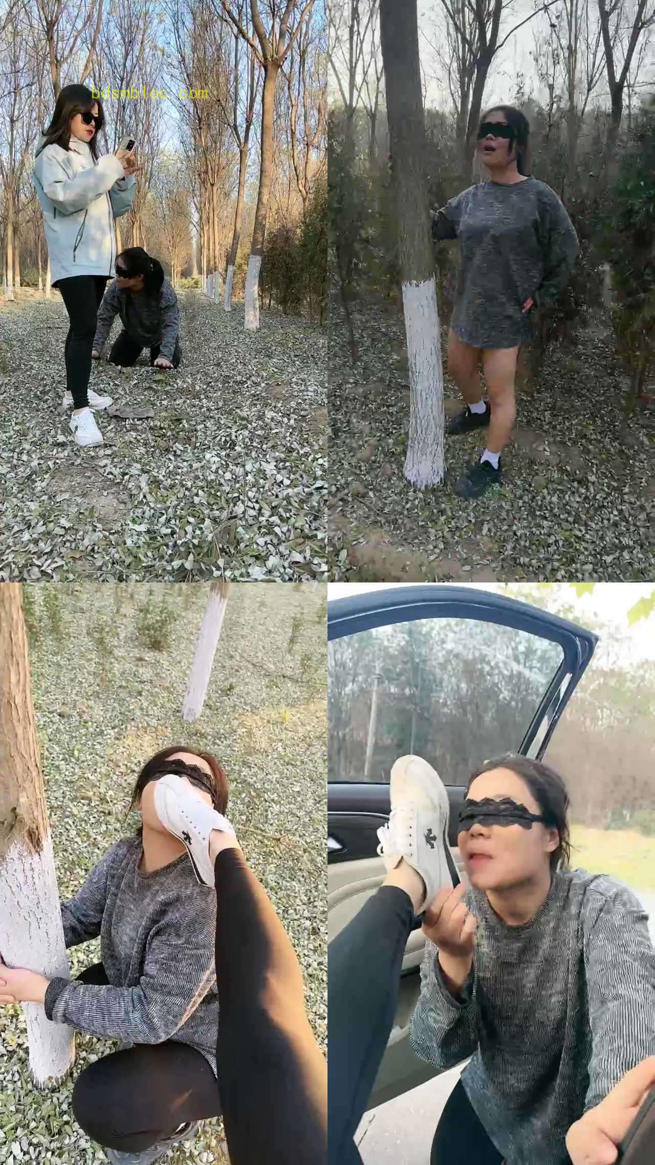 【辣姐】户外母畜场-脏鞋踩狗头/舔泥巴脏鞋底/闻白袜