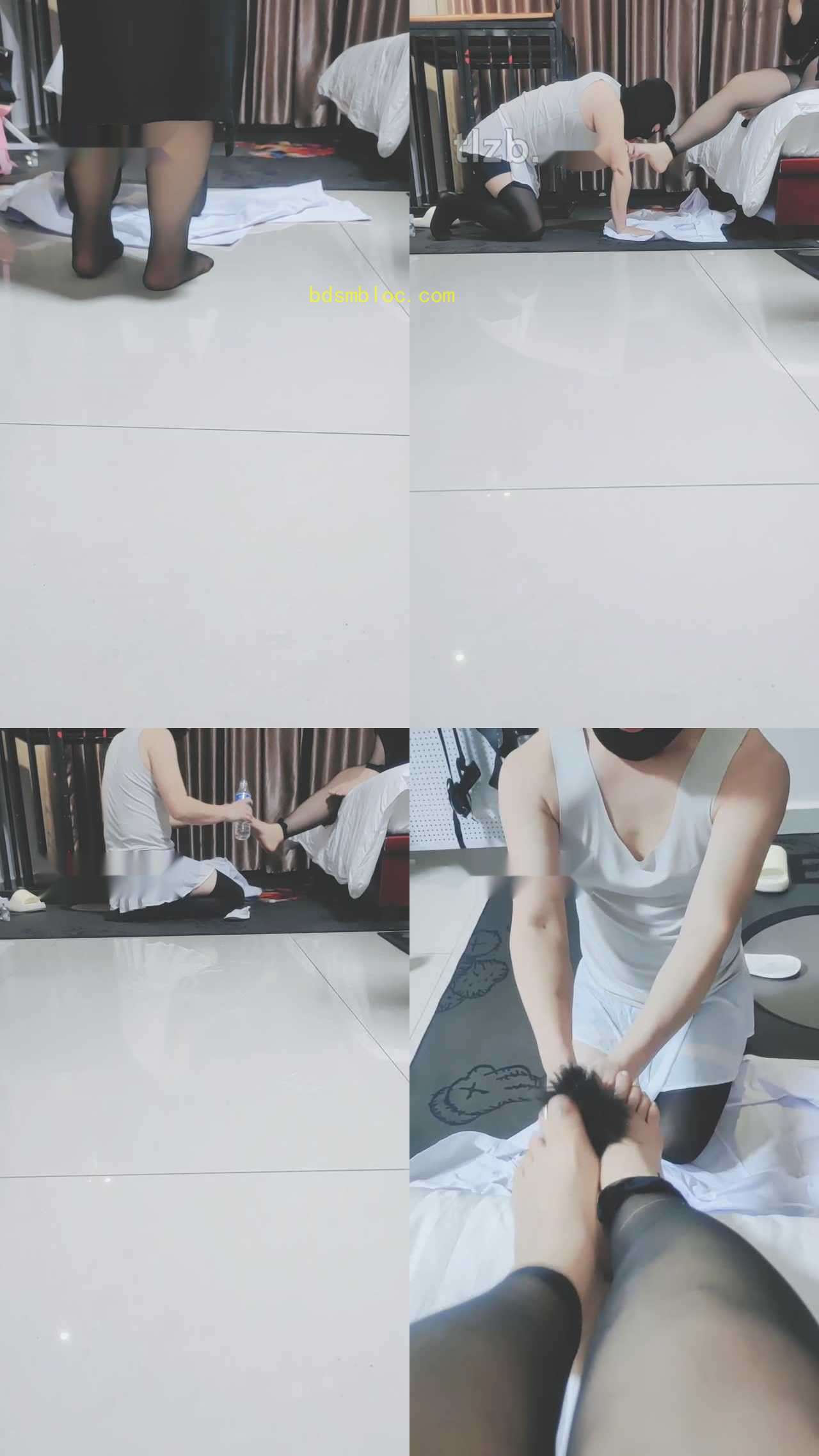 【桃一】跪舔主人的原味脚丫