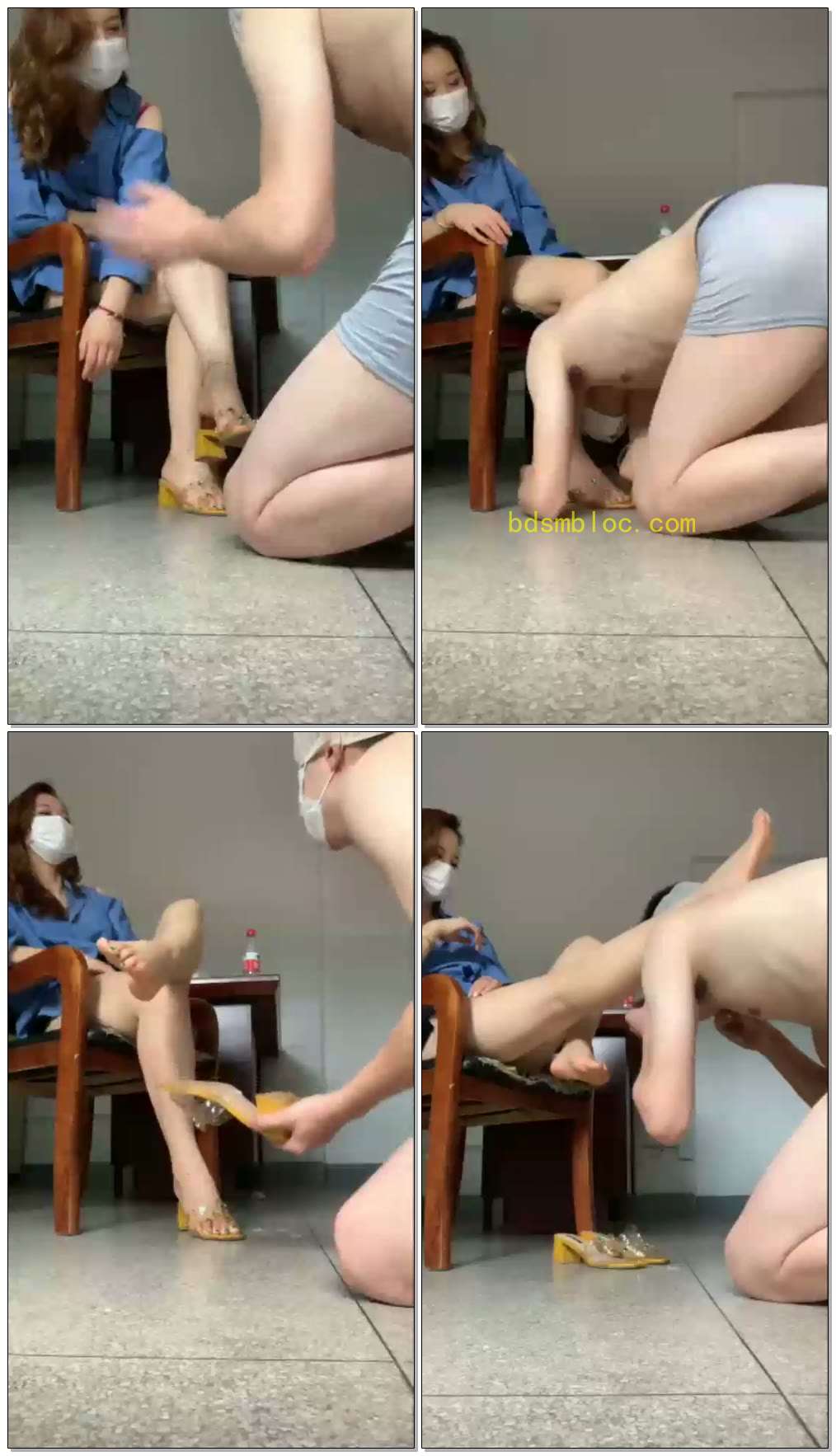 【静如止水】贱狗来了，给我的凉高磕头然后舔干净