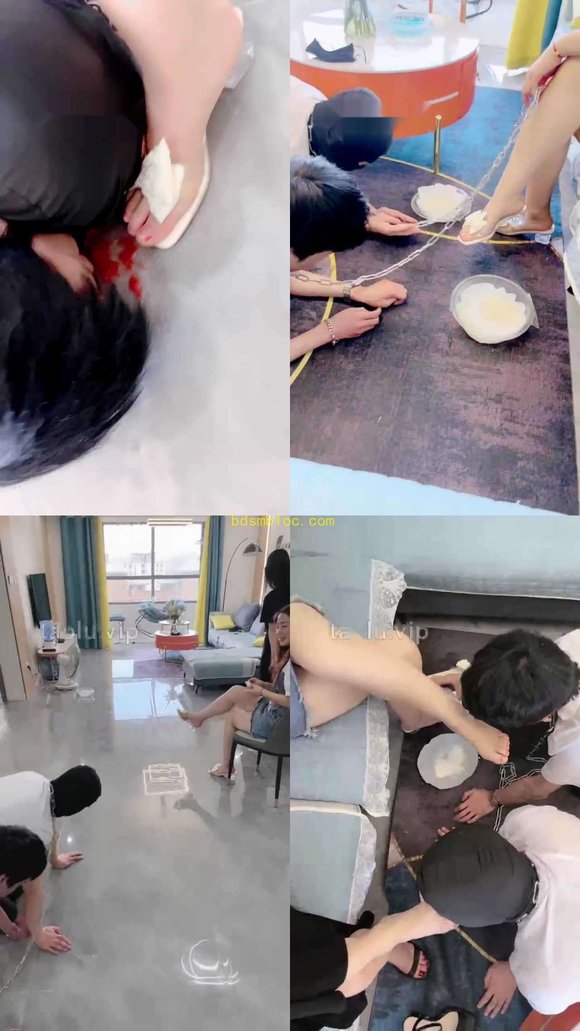 【语阳S】圈养犬化-双奴-狗链遛狗-踩踏喂食-吃口水