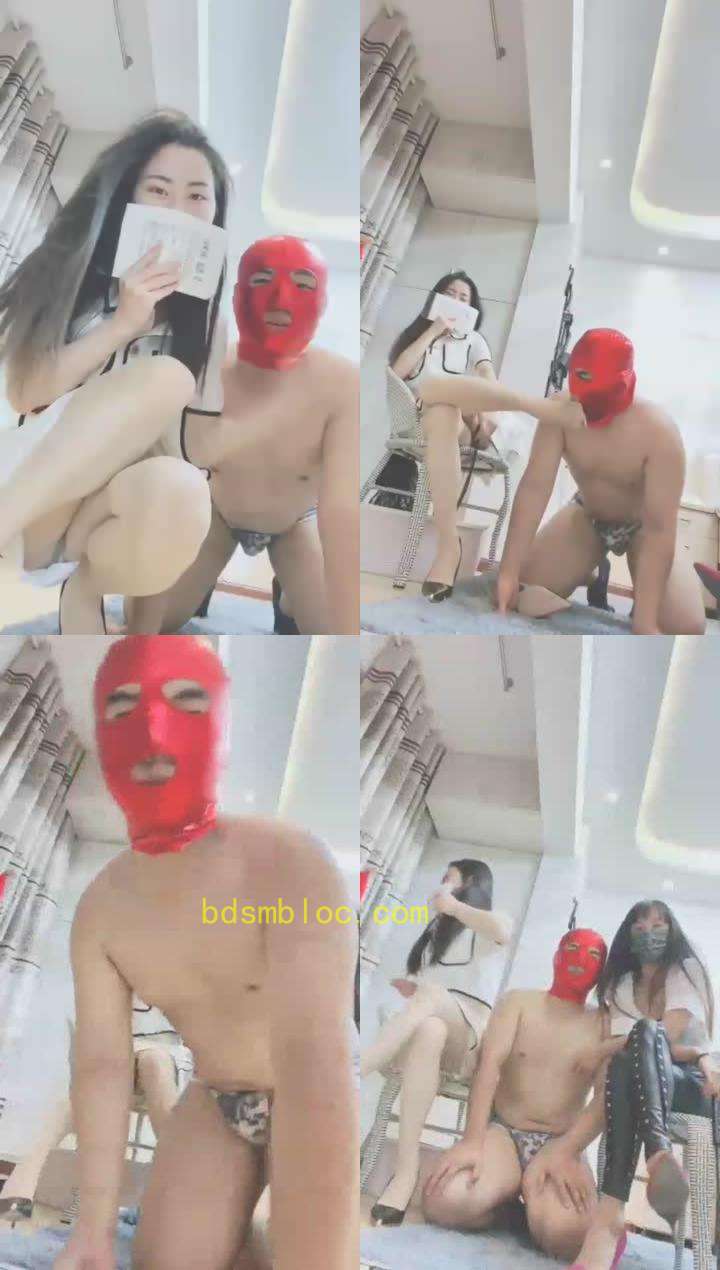 【贵阳妖妖女王】 双女王修理自恋的狗狗