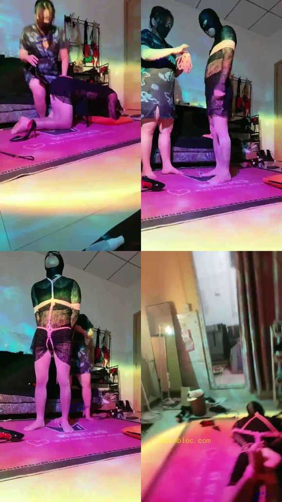 【东莞妖魔BBW】差辱捆绑全身邦定骚货全体硬拉