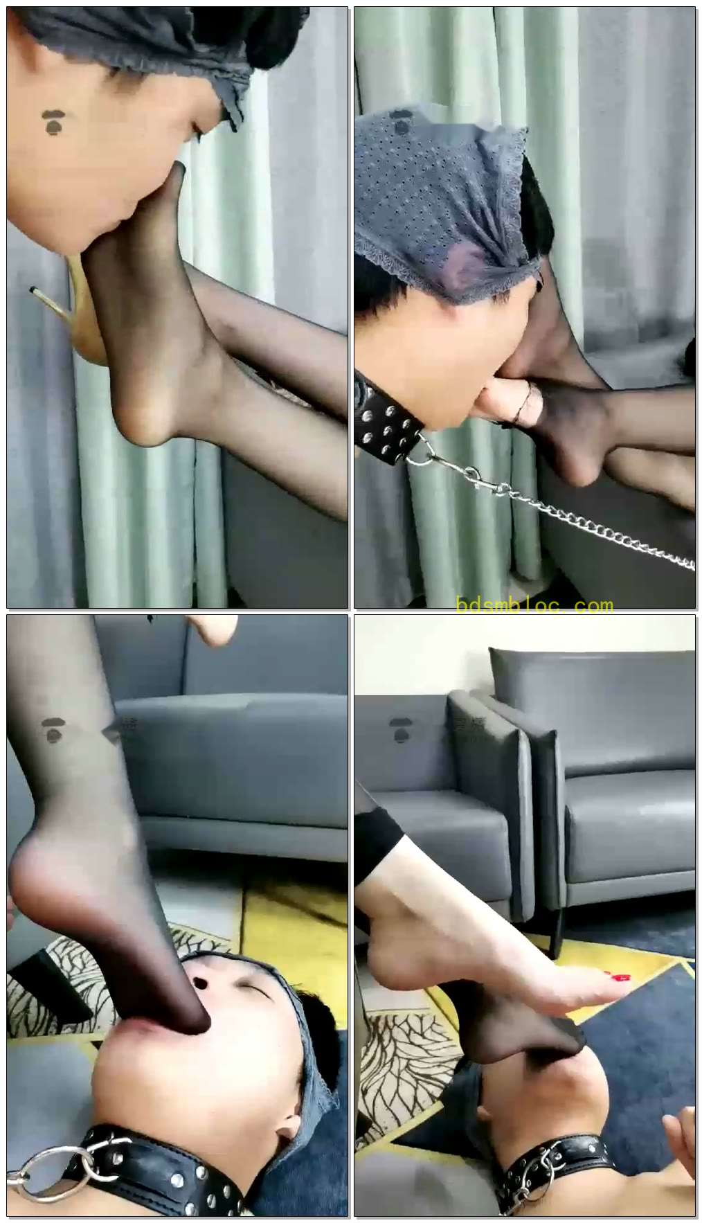 【苏曼】苏曼女王调教贱狗伺候黑丝脚