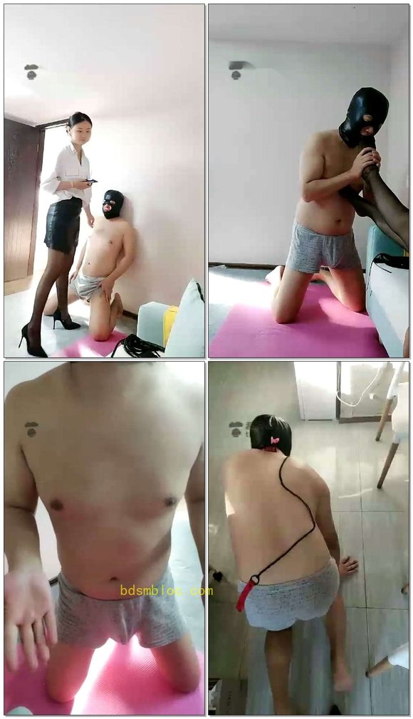 【小小小魔女S】首次尝试踢裆的狗，重度耳光扇到流泪，楼下遛狗钻胯