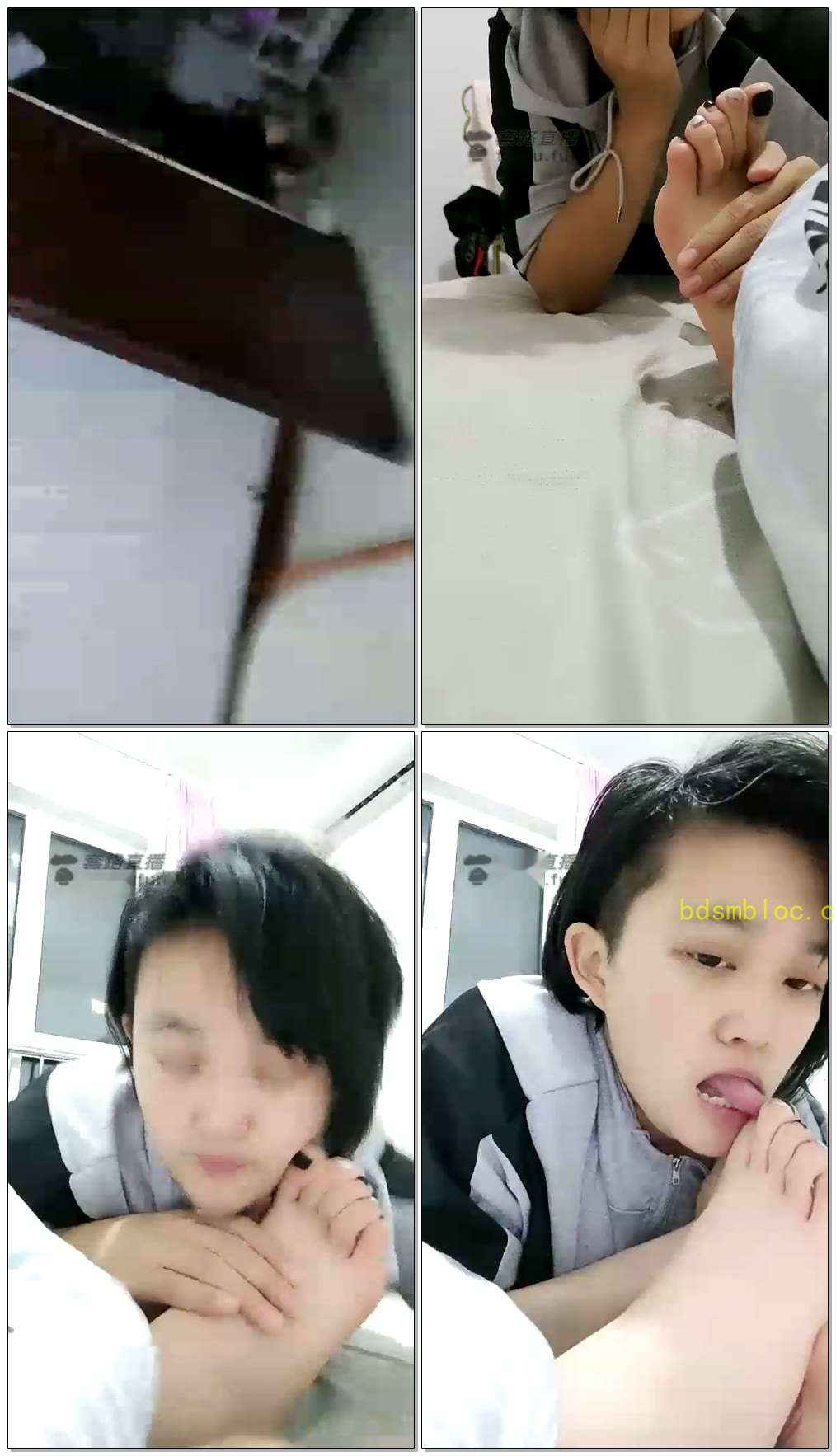 【冰女王】女奴伺候洗脚，然后舌头按摩