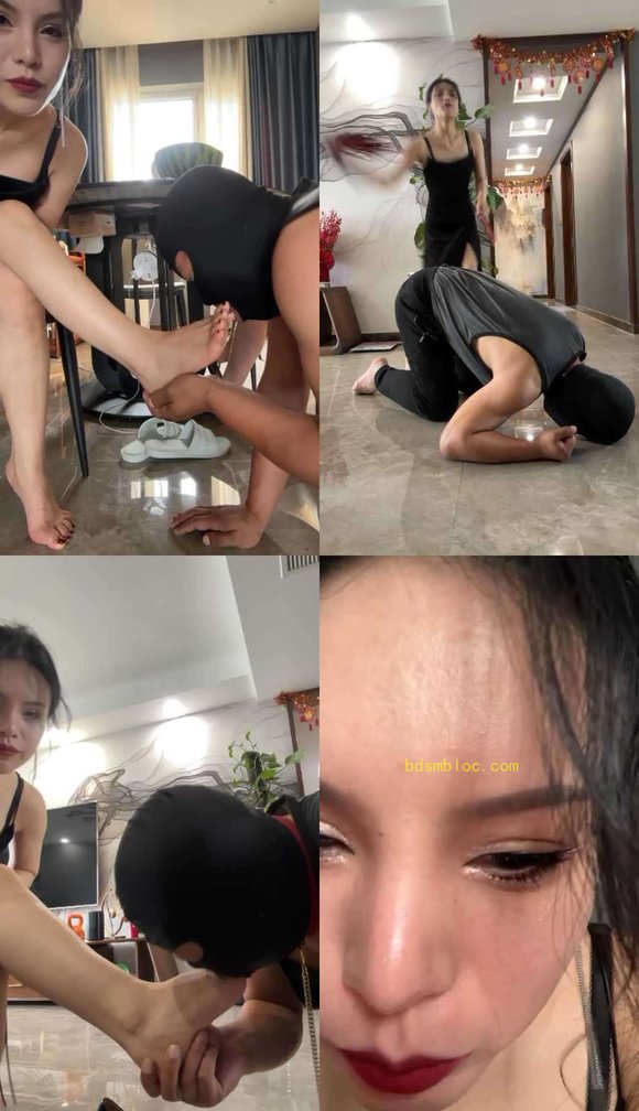 【明妃】当着素人妹妹的面虐抖M