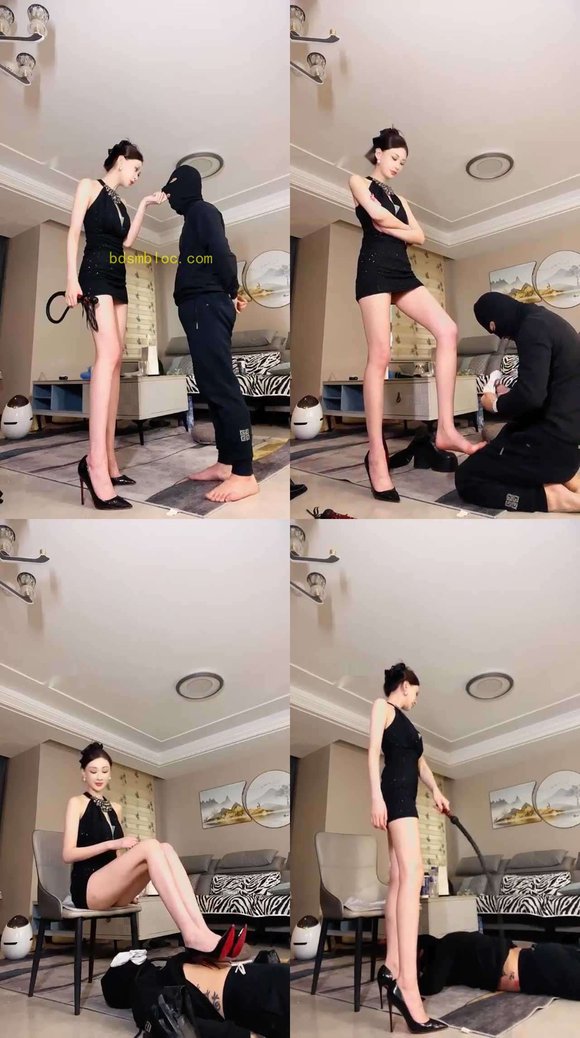 【艾琳】身高羞辱 鞭打165细狗