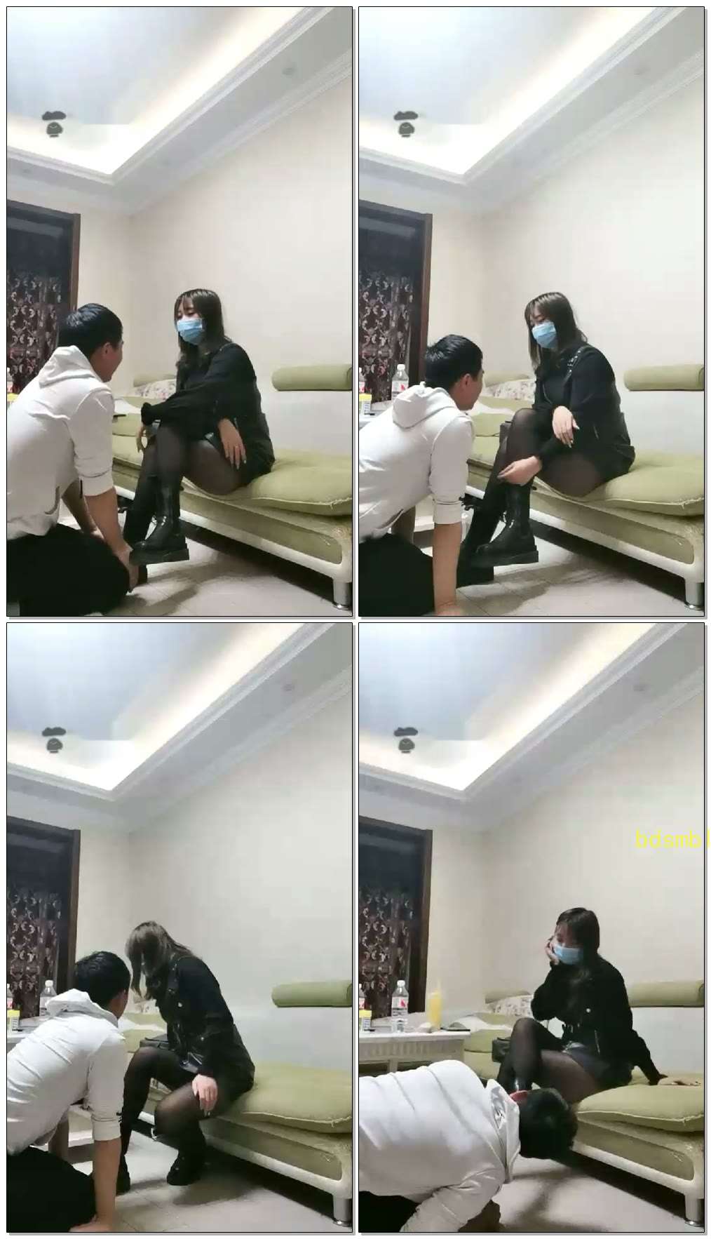 【弥生小主】连续暴打耳光口水