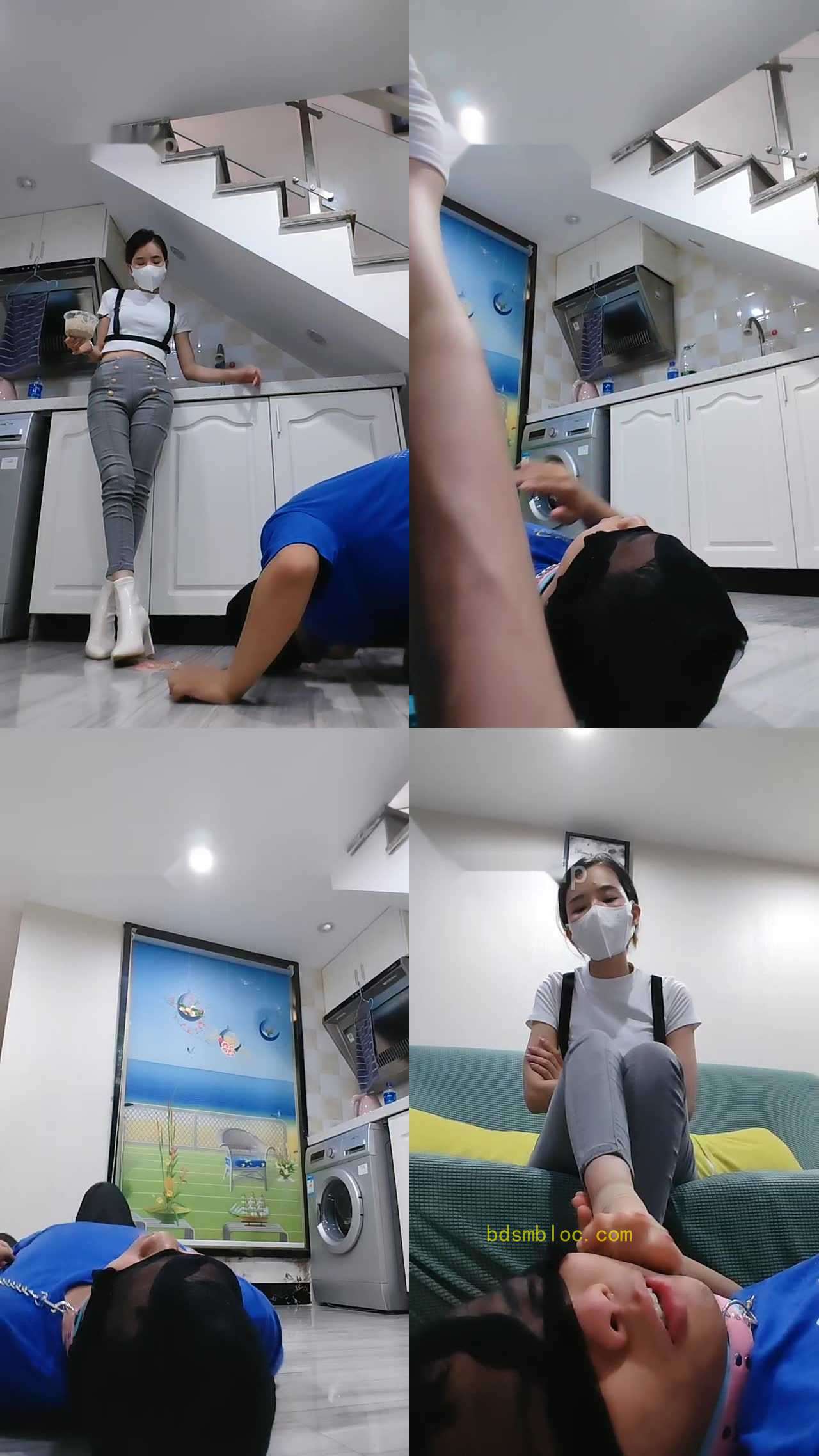 【多多】短靴踩踏喂食/碾压狗头/原味肉丝辱