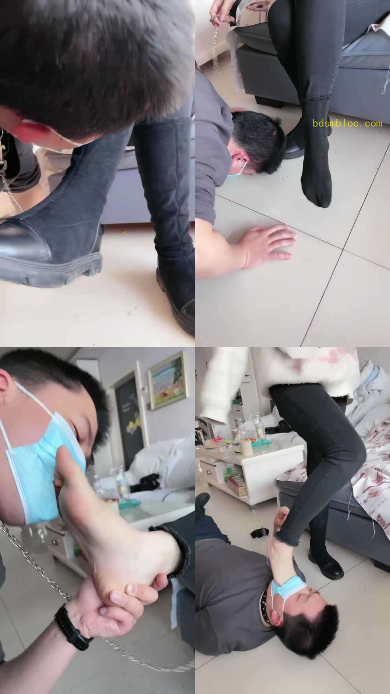【妮妮】新来的狗跪下犯贱