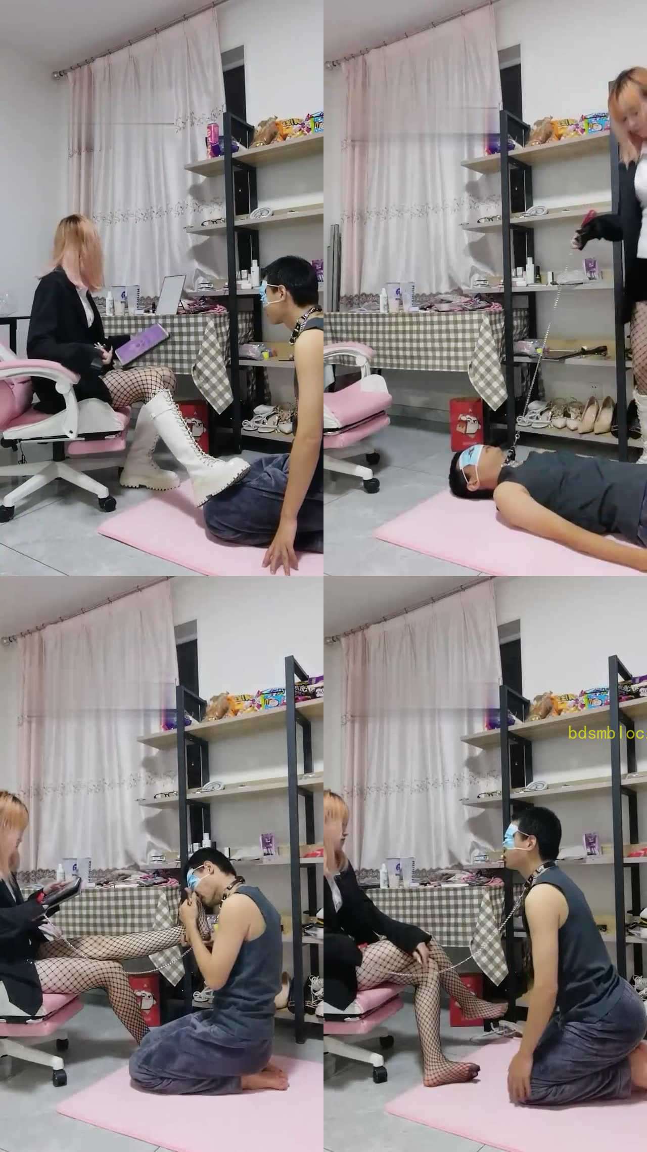 【初处】精神小妹长靴网袜虐杀