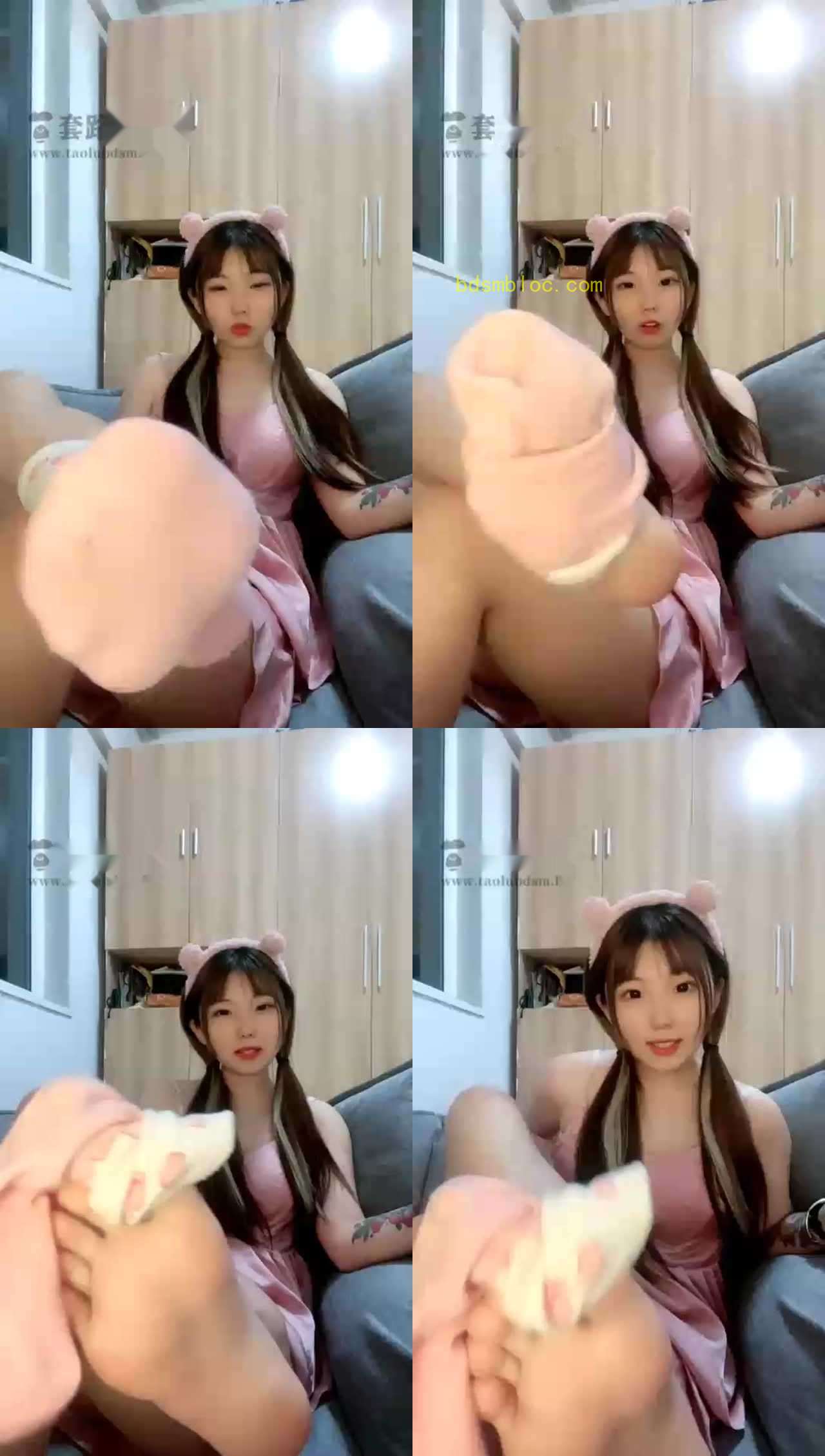 【清清sama】第一视角可爱彩色棉袜羞辱
