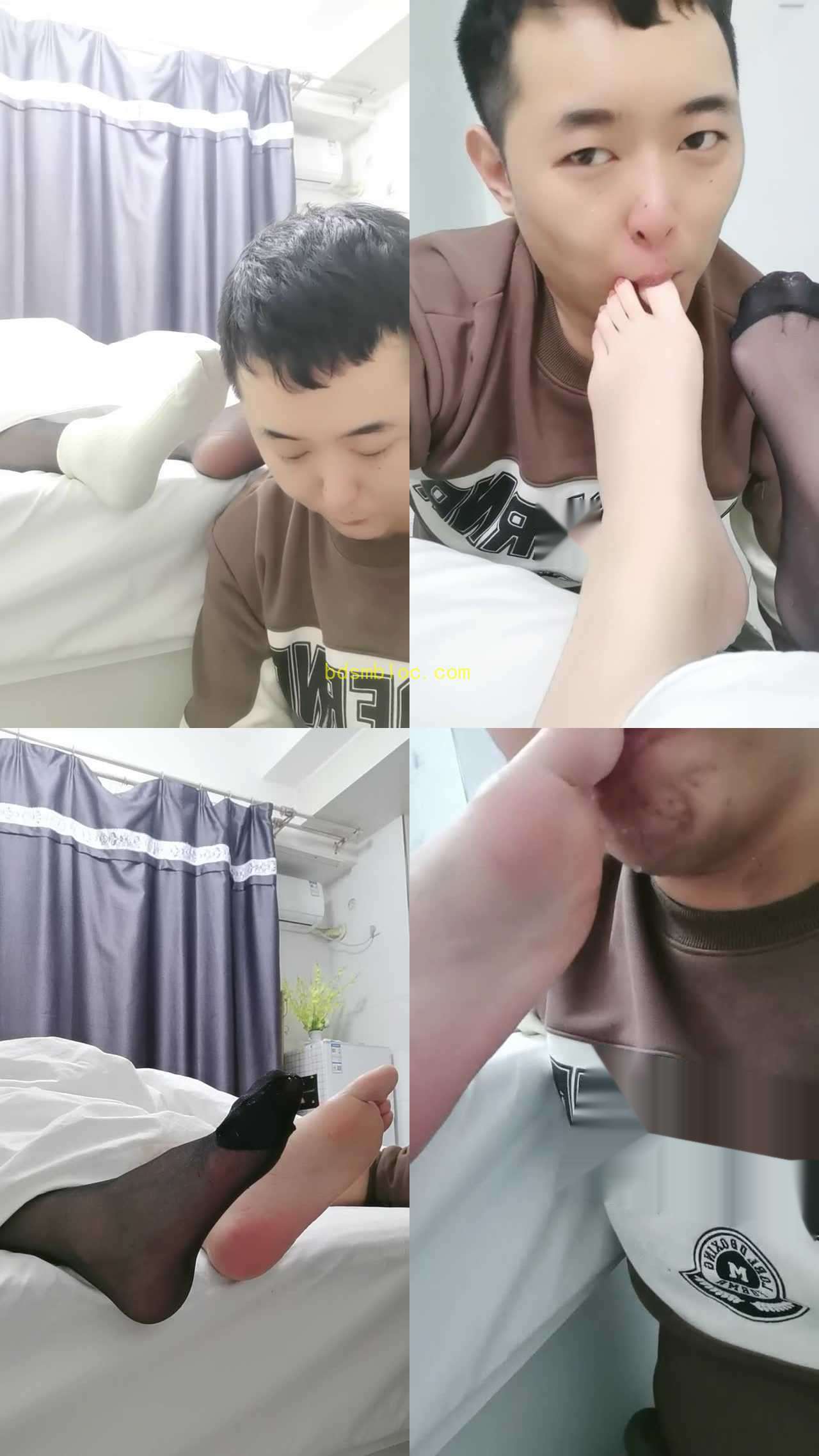 【明明】沉浸式闻舔白袜黑丝jio