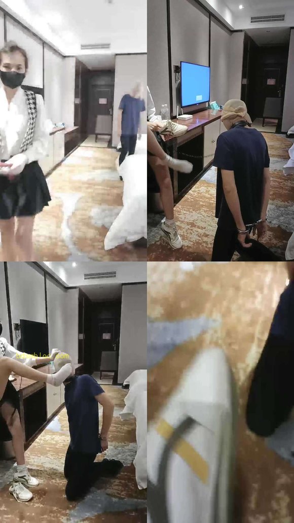 【多多】强制抖M当狗闻棉袜