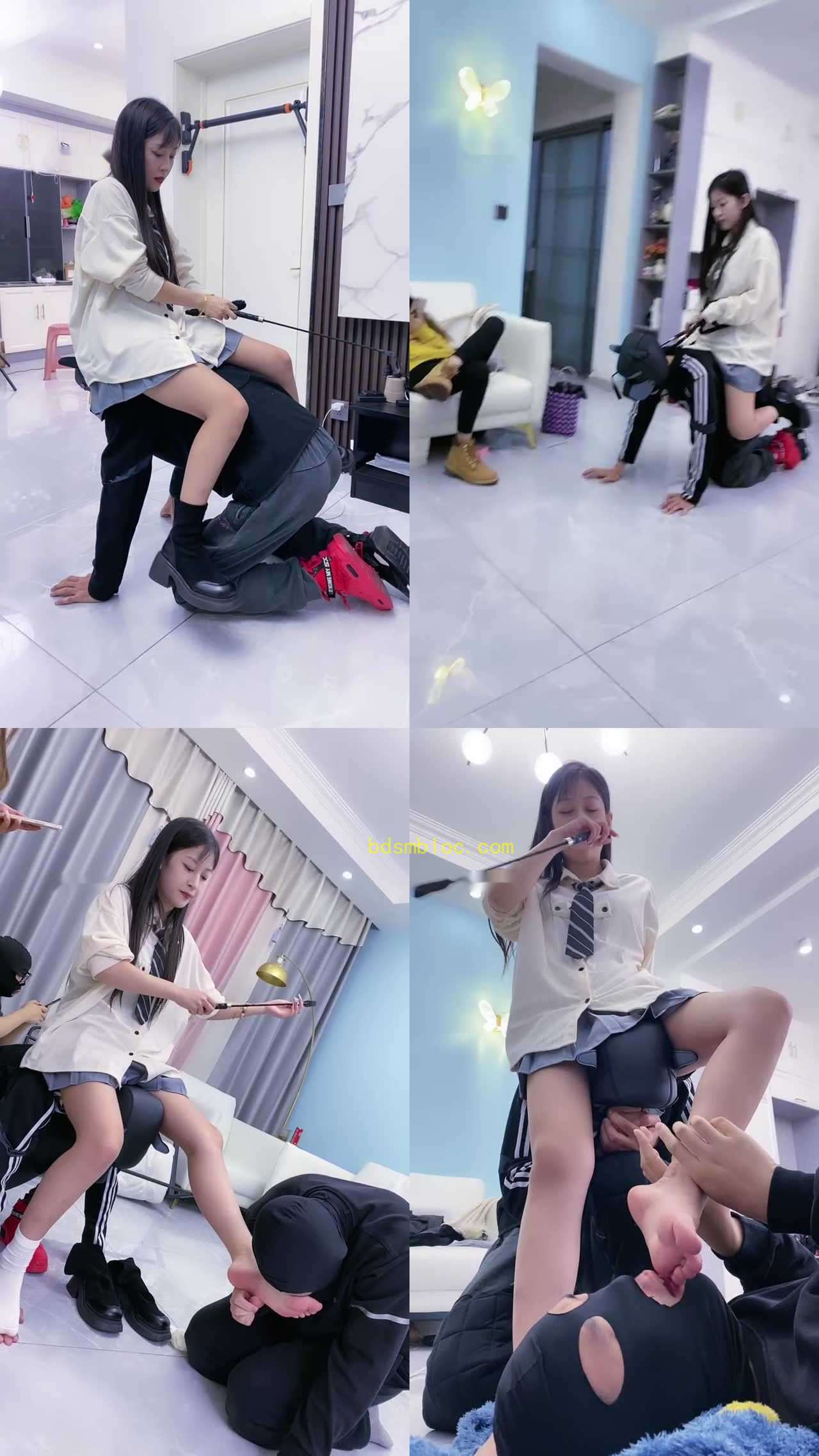 【麋鹿银儿】揪耳朵/骑马转胯爬行/裸足捂狗脸