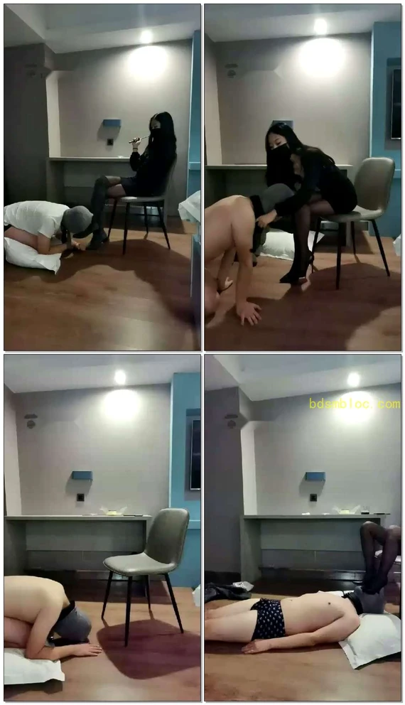 【小律S】刚调完的贱狗又来找虐（上）女神超美长靴黑丝训狗