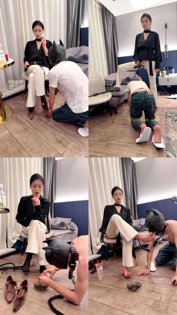 【可可夫妻】调教瘦弱恋足狗 美脚侍奉足蘸圣水喂食
