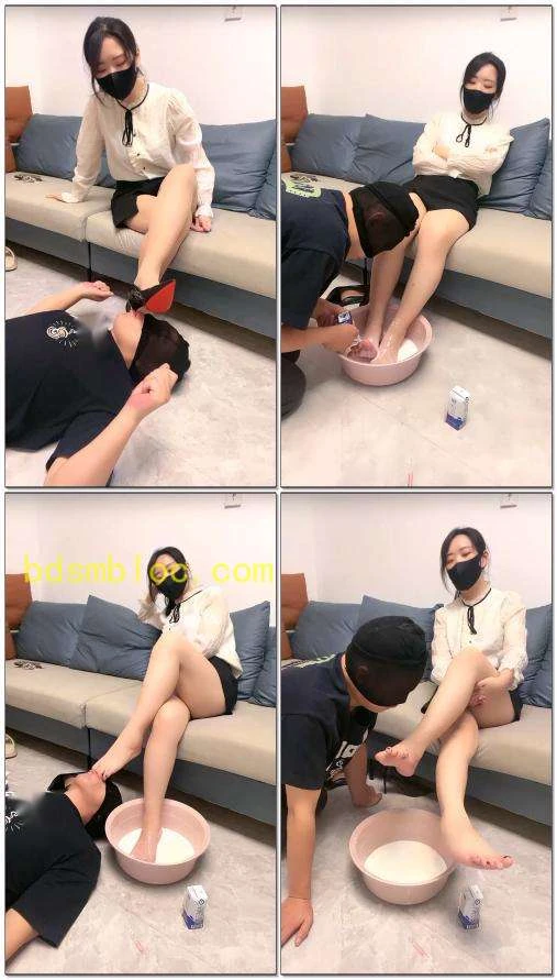 【婉婷殿下】贱狗伺候洗脚