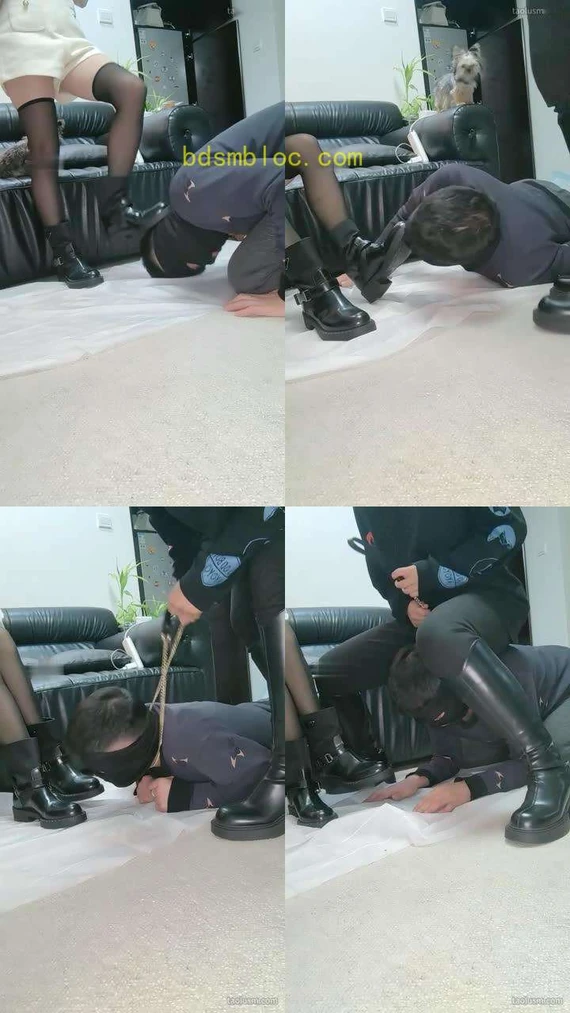 【京味芭比s】暴力揍狗暴力踩跳辱骂