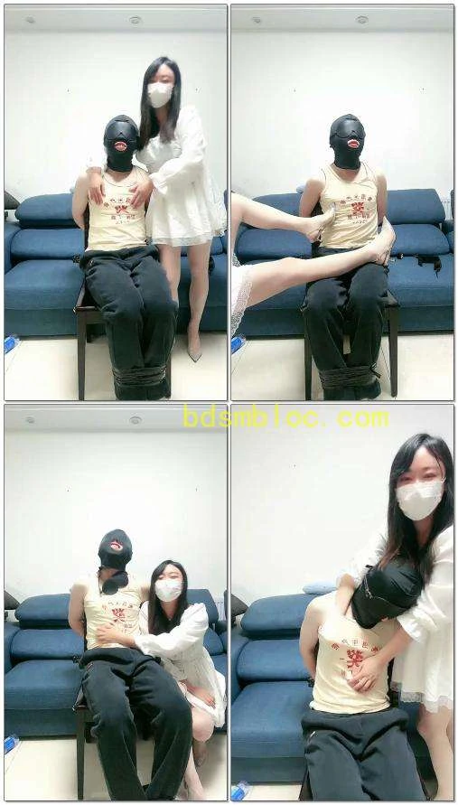 【桃子老师】TJ捆绑弟弟榨精