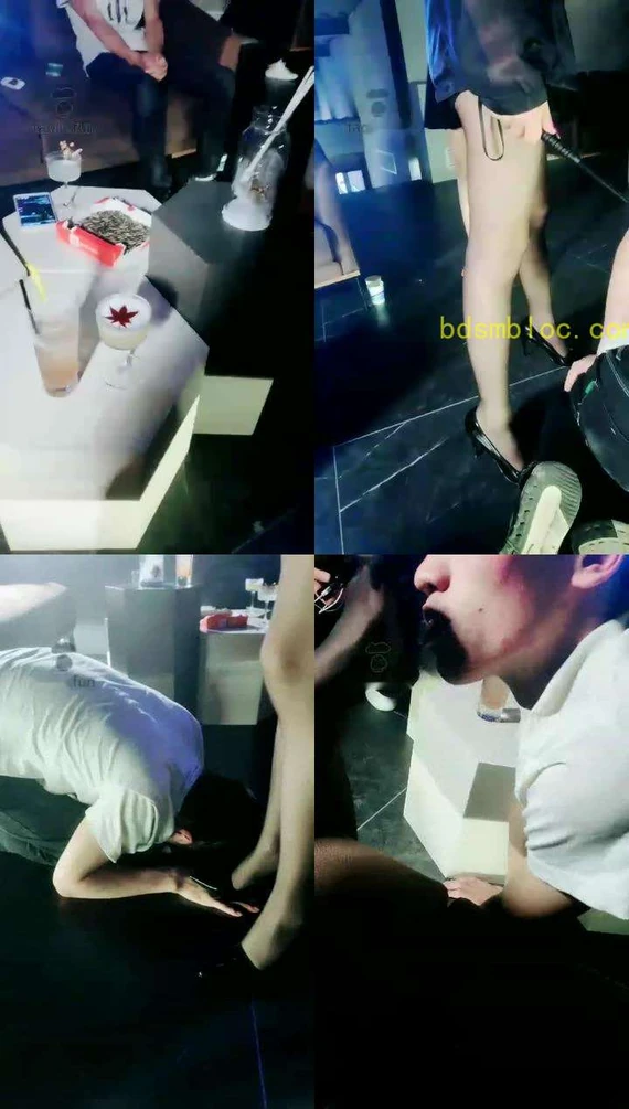 【佳汶】酒吧公调骑马清理鞋底圣水