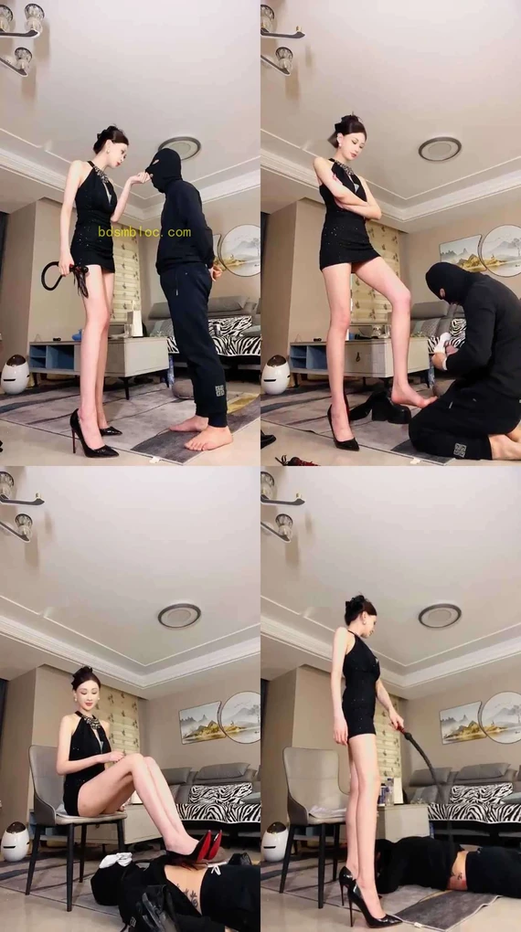 【艾琳】身高羞辱 鞭打165细狗