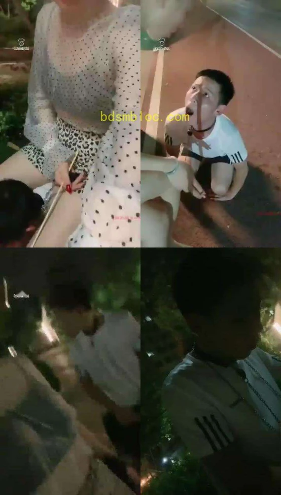 【丹丹S】户外调狗，路人太多够刺激！被巡逻大哥赶两次