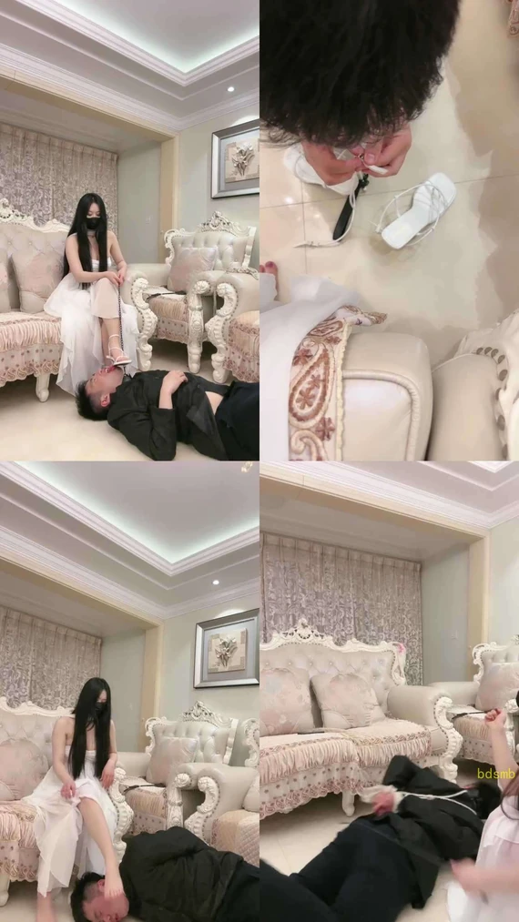 【桃幼幼】白富美反绑家奴虐打